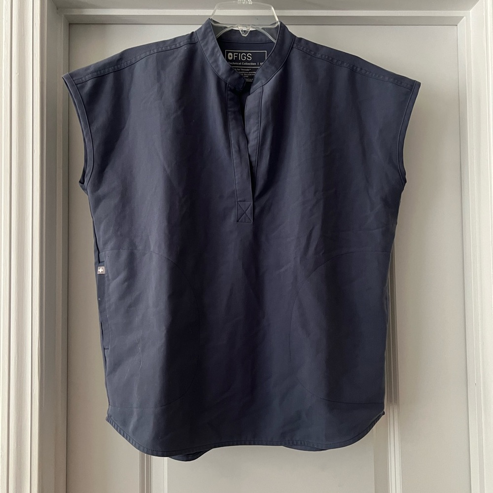 FIGS Rafaela scrub top in Space Navy